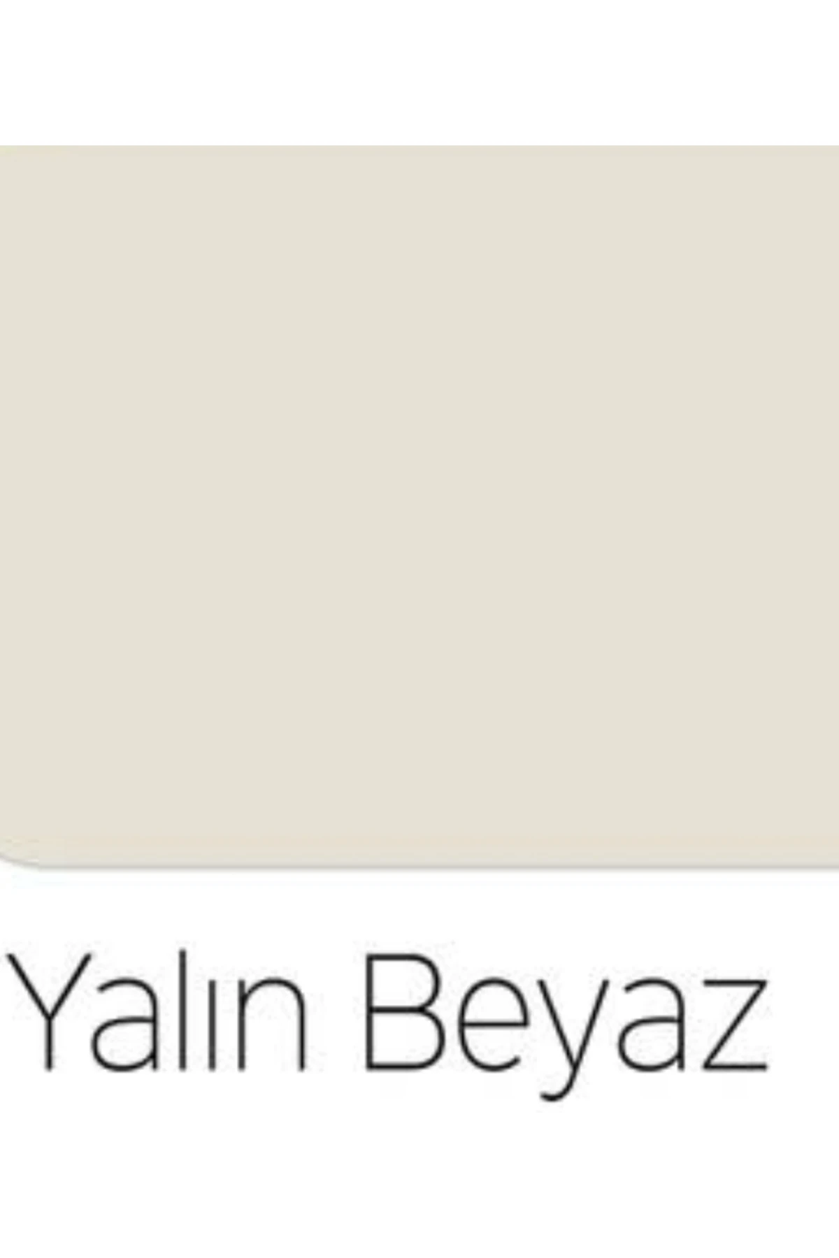 Plastik Duvar Boyası Yalın Beyazı