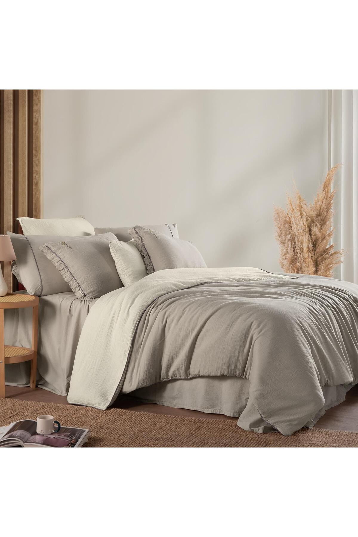 Mood Comfort Kenyon Ekru King Size Nevresim Takımı