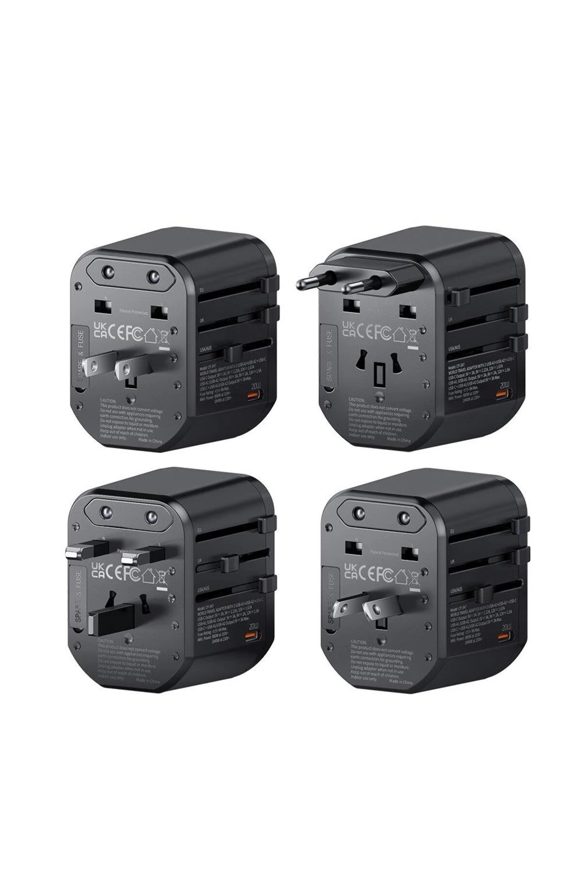 Cp-3471 Priz Dönüştürücü Universal Seyahat Adaptörü