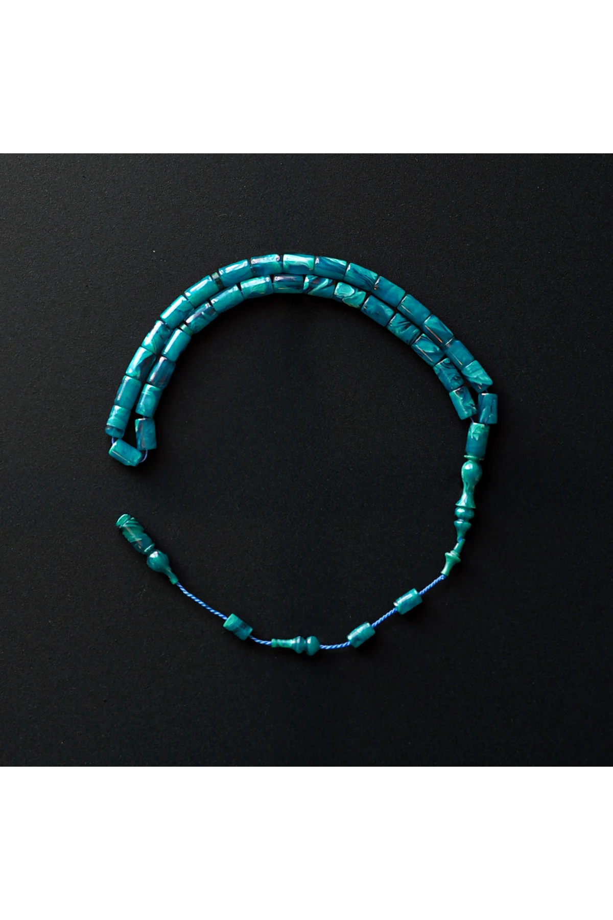 Turkuaz Katalin Kesme Tesbih (Özel Döküm Usta İşçilikli) – WATD015