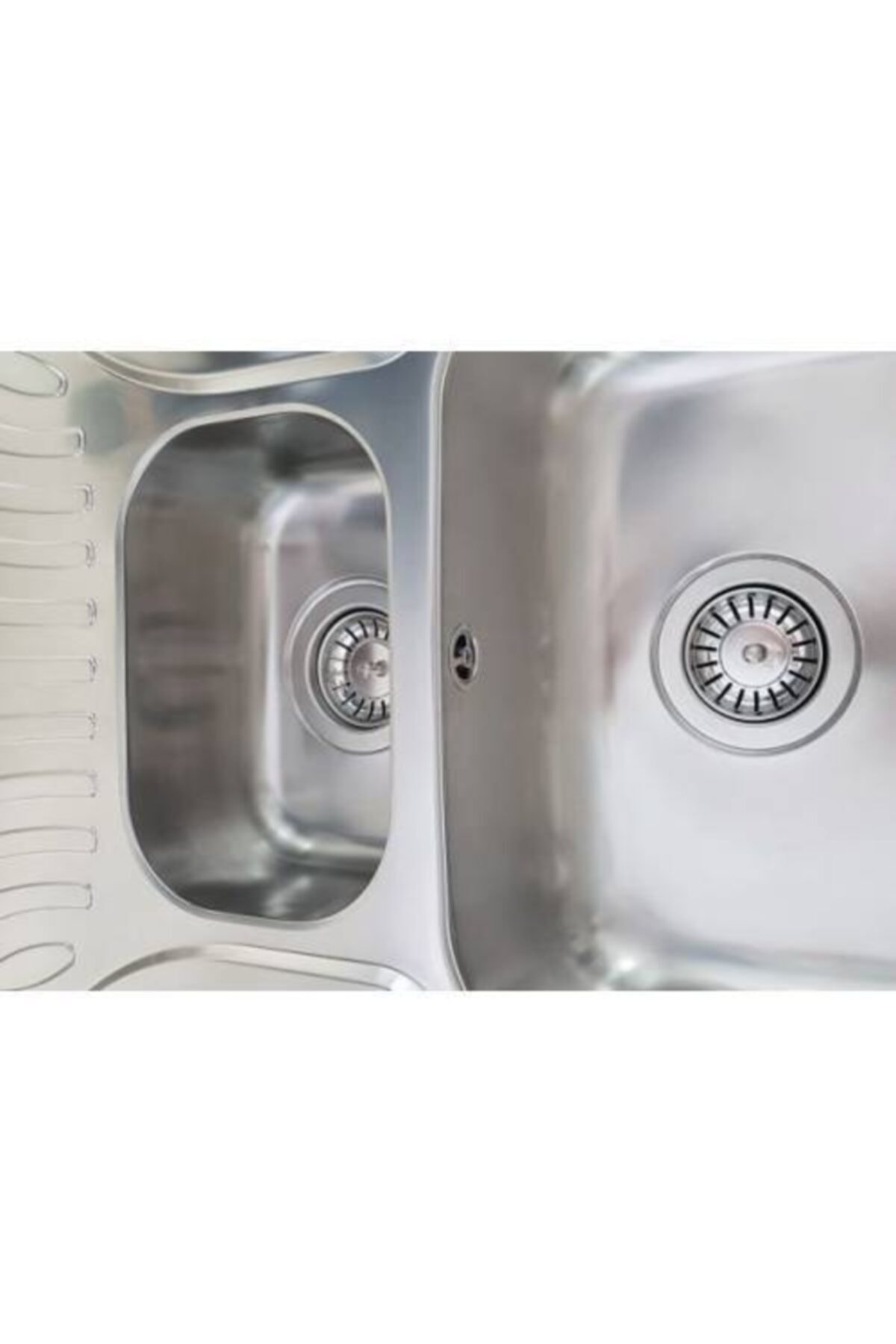 Prences 60 - Nerissa 60 2 Gözlü Yuvarlak Taşmalı Evye Sifon Takımı