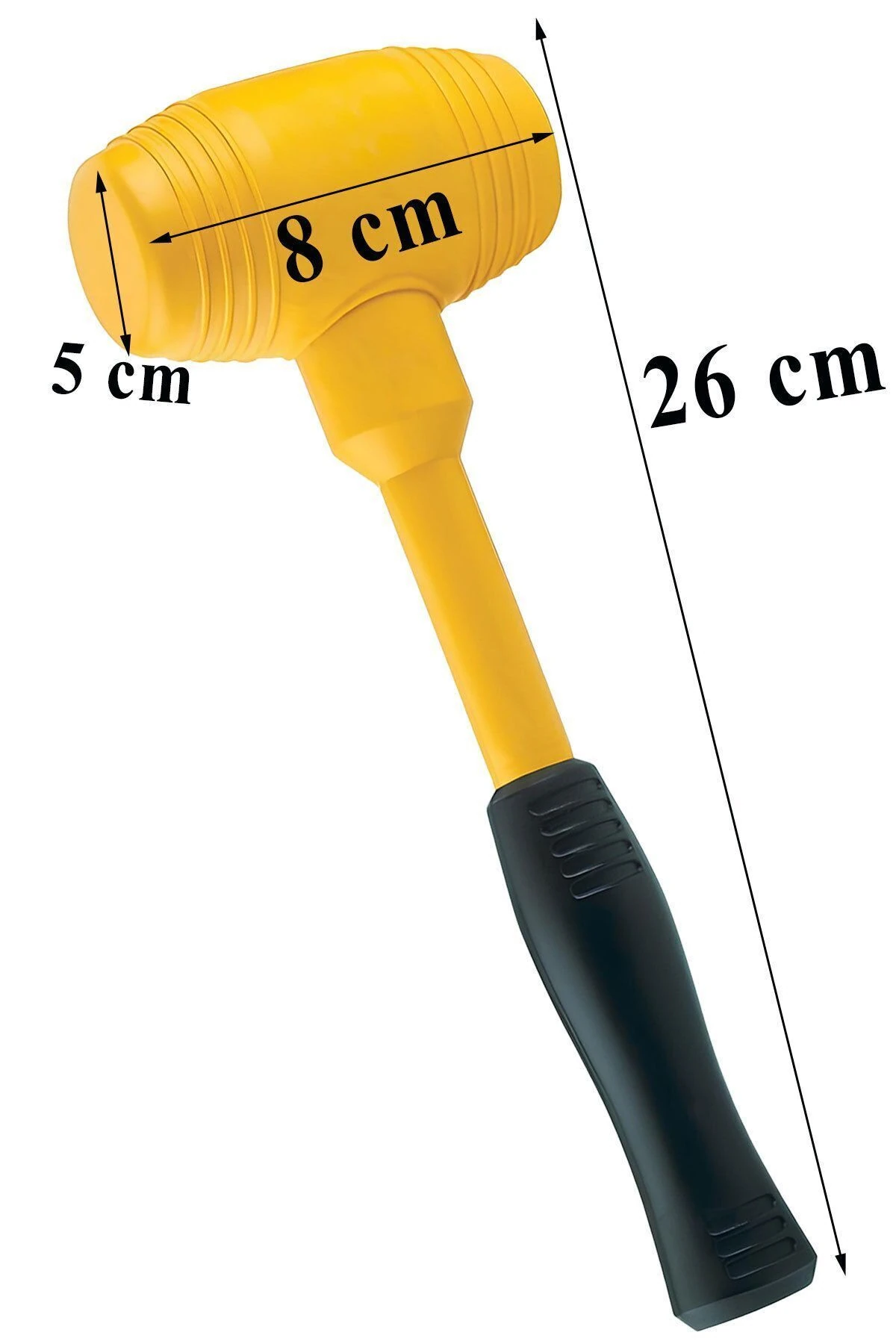 PVS Tokmak Fayans Fayansçı Tokmağı Çekiç Seramik Karo Döşeme Parke Tadilat 50 lik Sarı Siyah