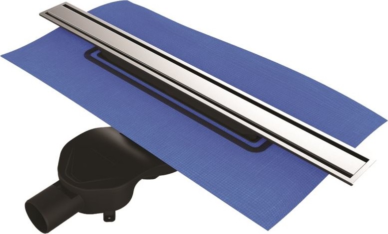 60 Cm Eco Duş Kanalı Yandan Çıkışlı Mat Krom
