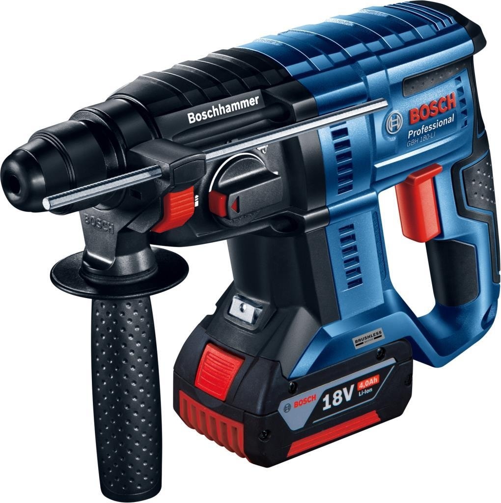 BOSCH Gbh 180 Li ve Gws 180 Li Akülü Kırıcı Delici ve Taşlama Seti 2x4 A