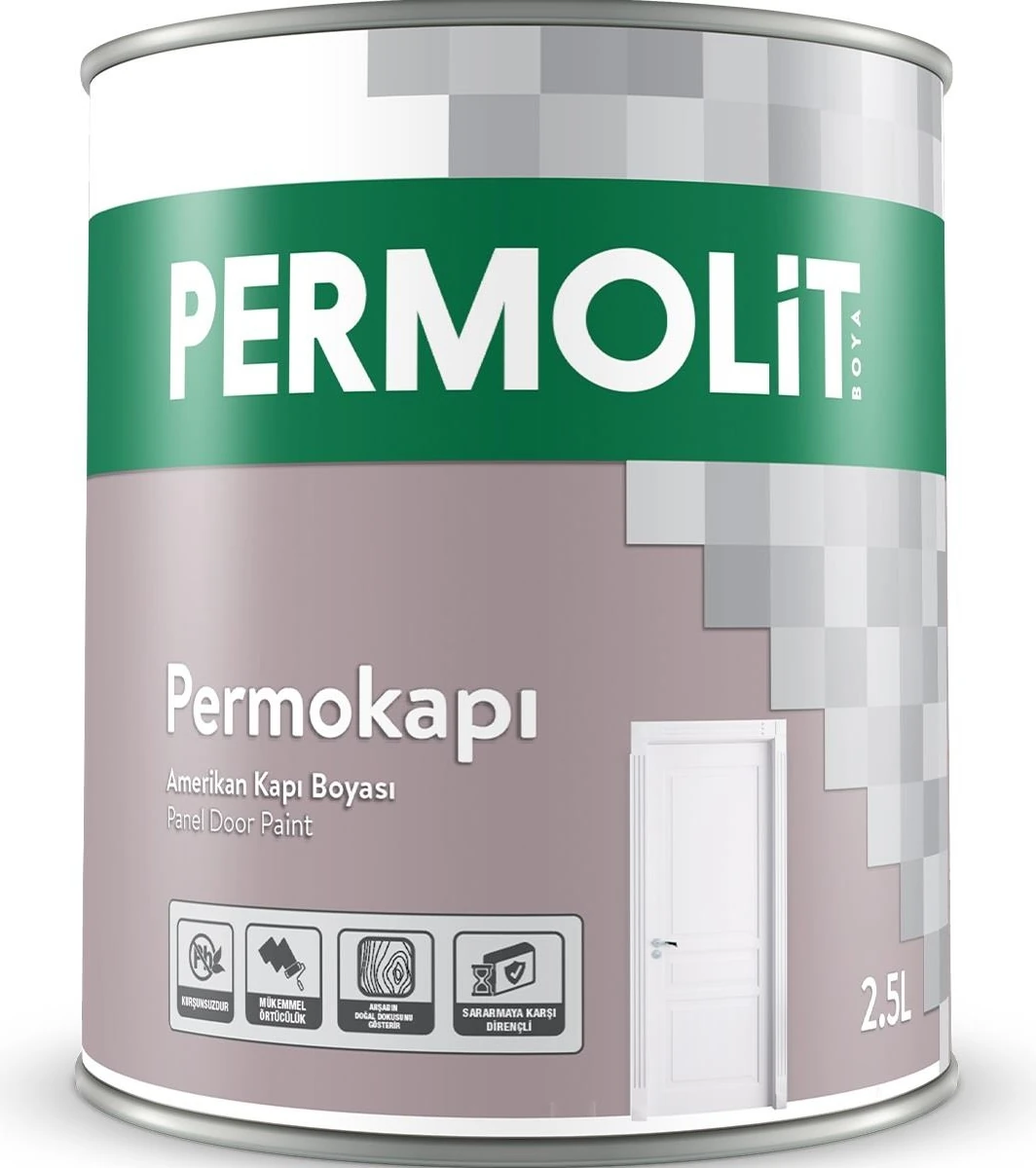 Sentetik Amerikan Panel Kapı Boyası Krem 2.5 Lt.