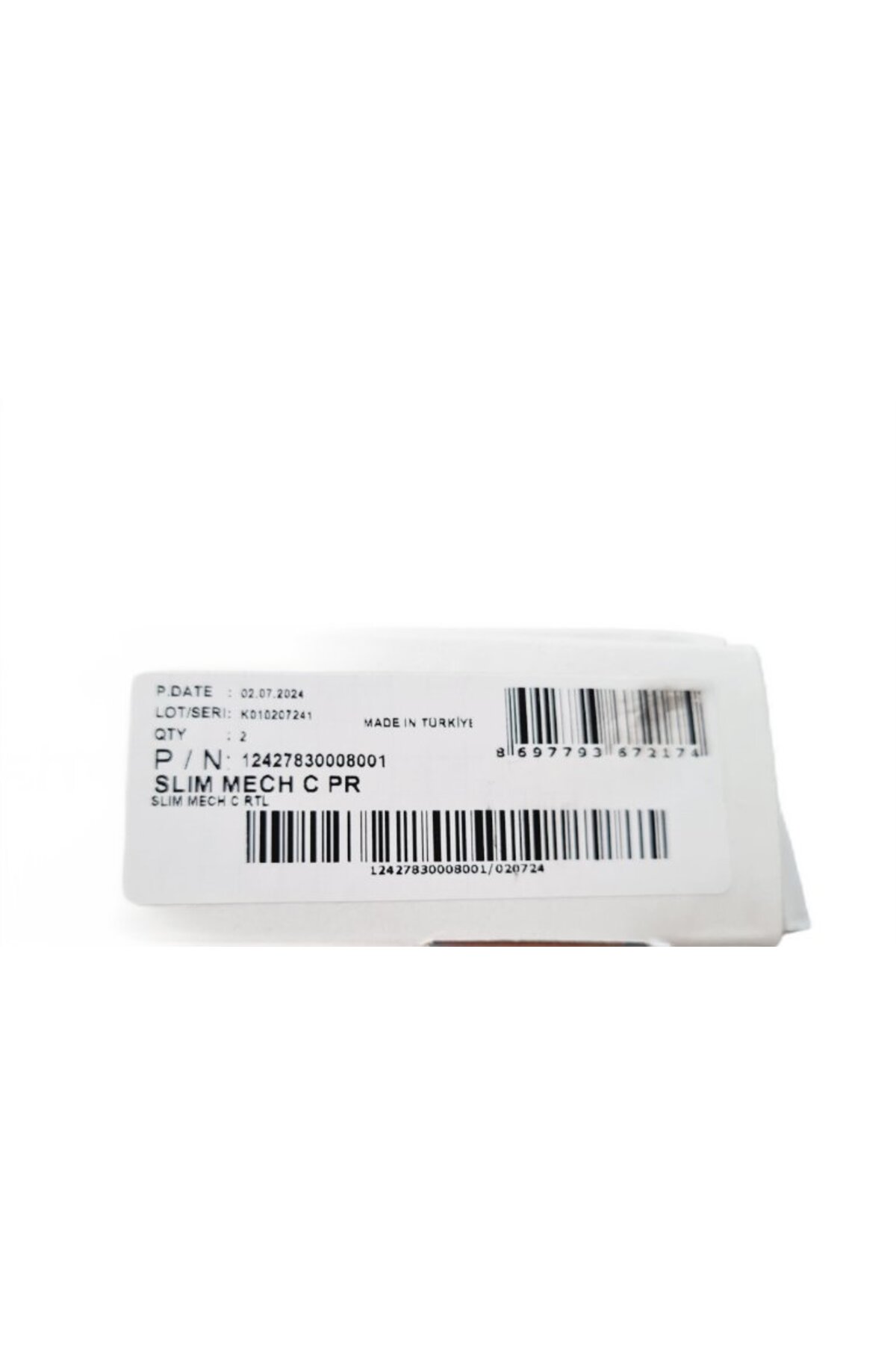 Slim-mech C kalkar kapak amortisörü 2li Paket