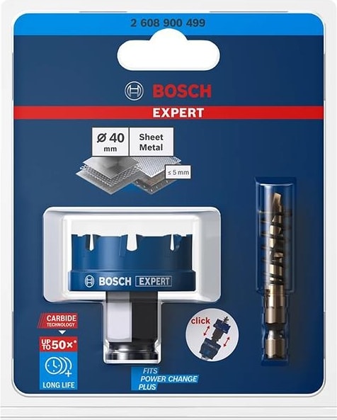 BOSCH 40 mm Çelik-Inox Için Özel Seri Panç 2608900499