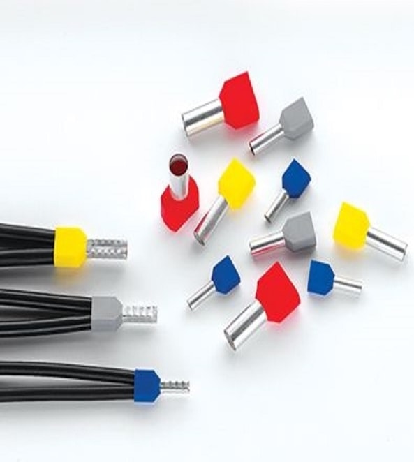 4 mm Çift Girişli Kablo Yüksük F12 L17 Turuncu 200AD Fransız Norm
