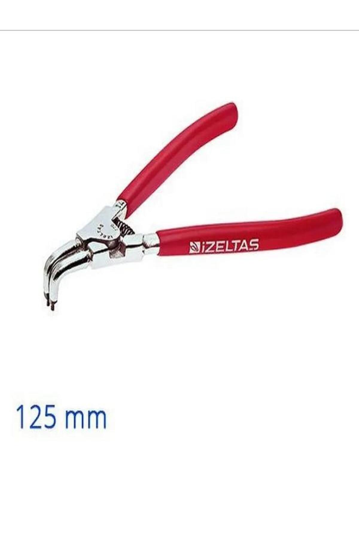 Izeltaş Dış Segman Pensesi Yaylı Eğri 125 Mm