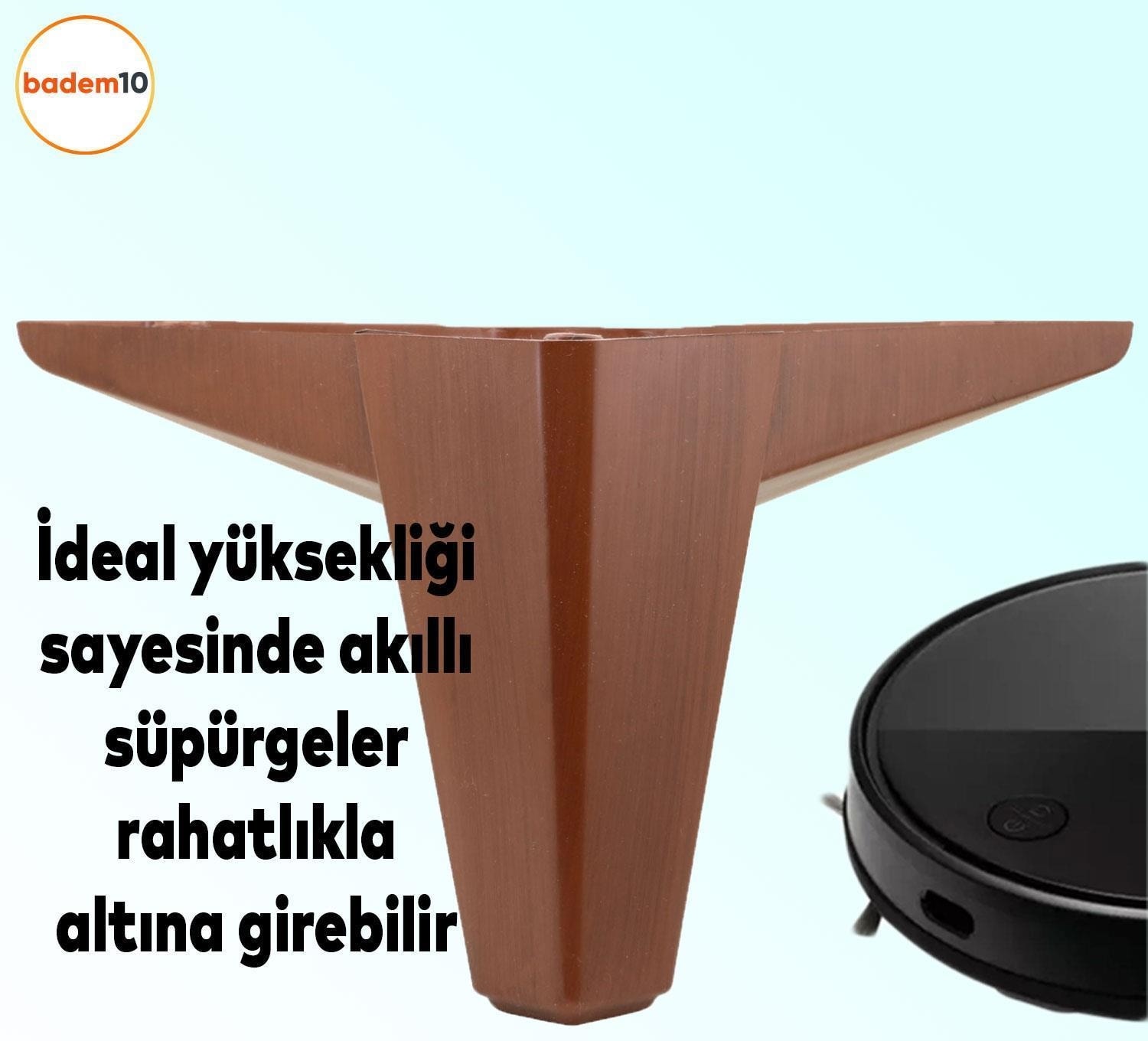 20'li Set Sedir Lüks Mobilya Koltuk Kanepe Tv Ünitesi Destek Ayağı 14 cm Ahşap Desenli Ayakları
