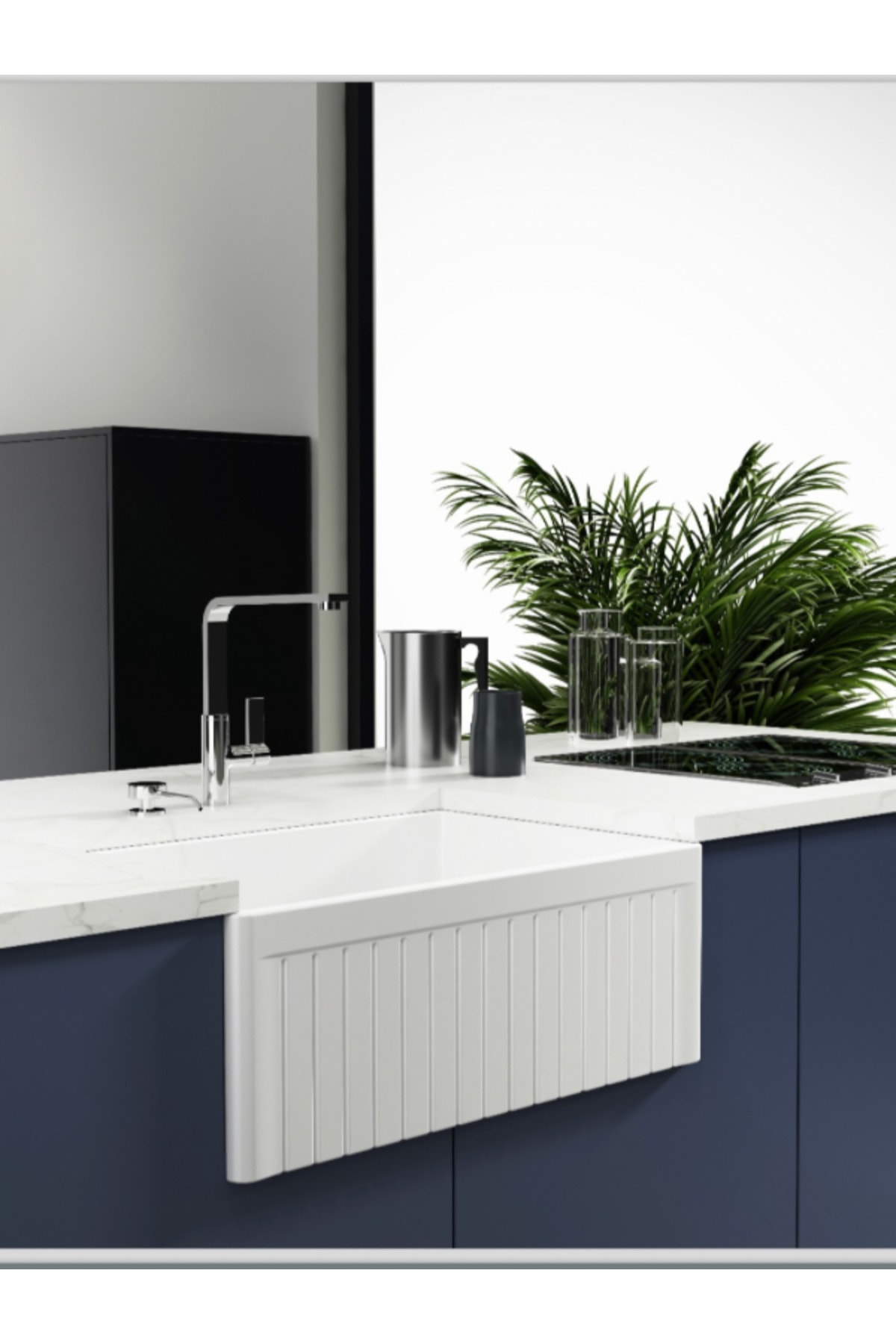 Ledro Tek Hazneli Mutfak ve Banyo Eviyesi, 61 cm