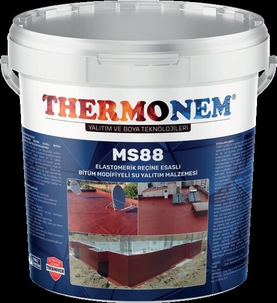 MS88 Reçine Esaslı Bitüm Modifiyeli Su Yalıtım Malzemesi 15kg