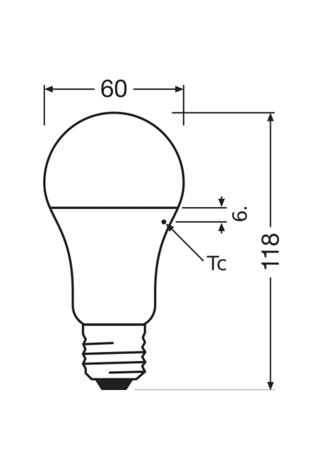 Led Value 10W Sarı Işık E-27 Ampul 1055 lm 3 lü Paket