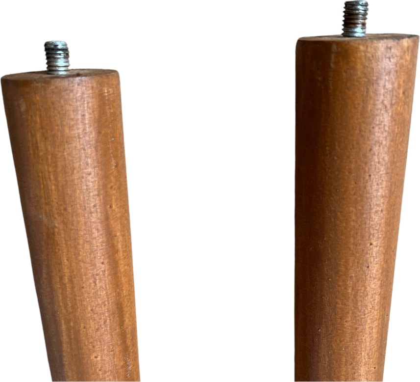 30 cm Açık Meşe Konik Ahşap Ayak – 4'lü Set | Masa, Sandalye, Sehpa, Tv Ünitesi, Komodin Uyumlu | Aparatlar ve Vidalar Dahil