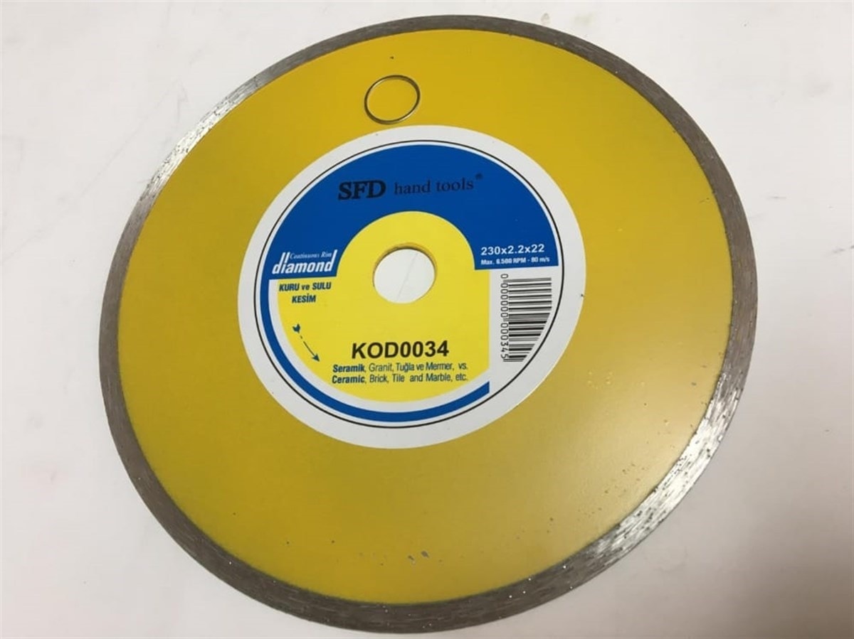 Sürekli Elmas Kesici 230 mm