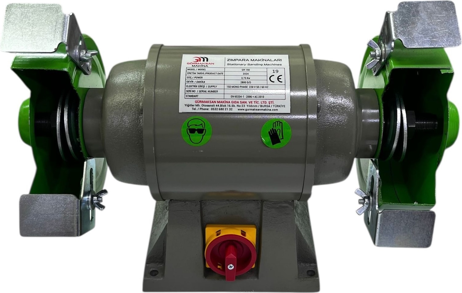Zımpara Taş Motoru MONOFAZE-150 mm