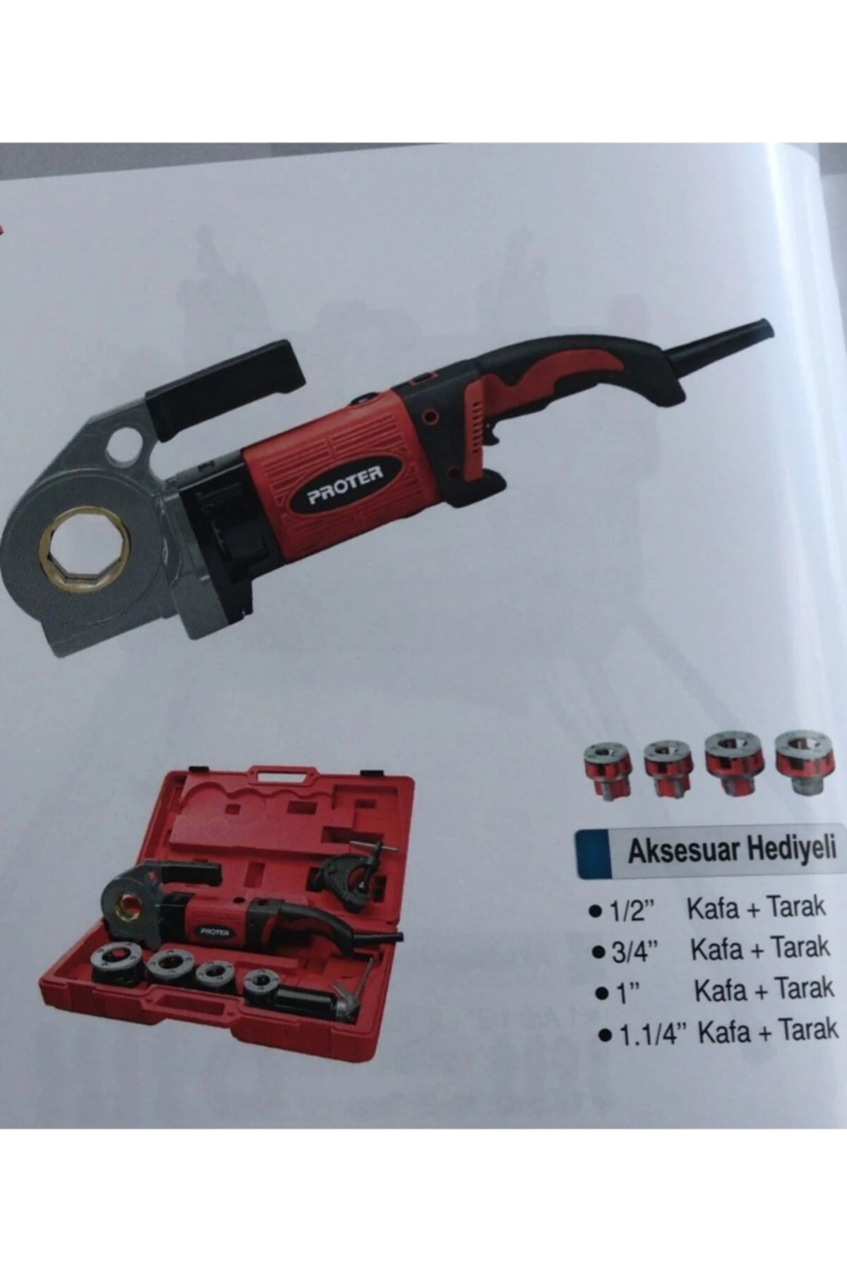 Pr 1710 1/ 2 - 1.1/ 4" Elektrikli El Tipi Pafta Makinası