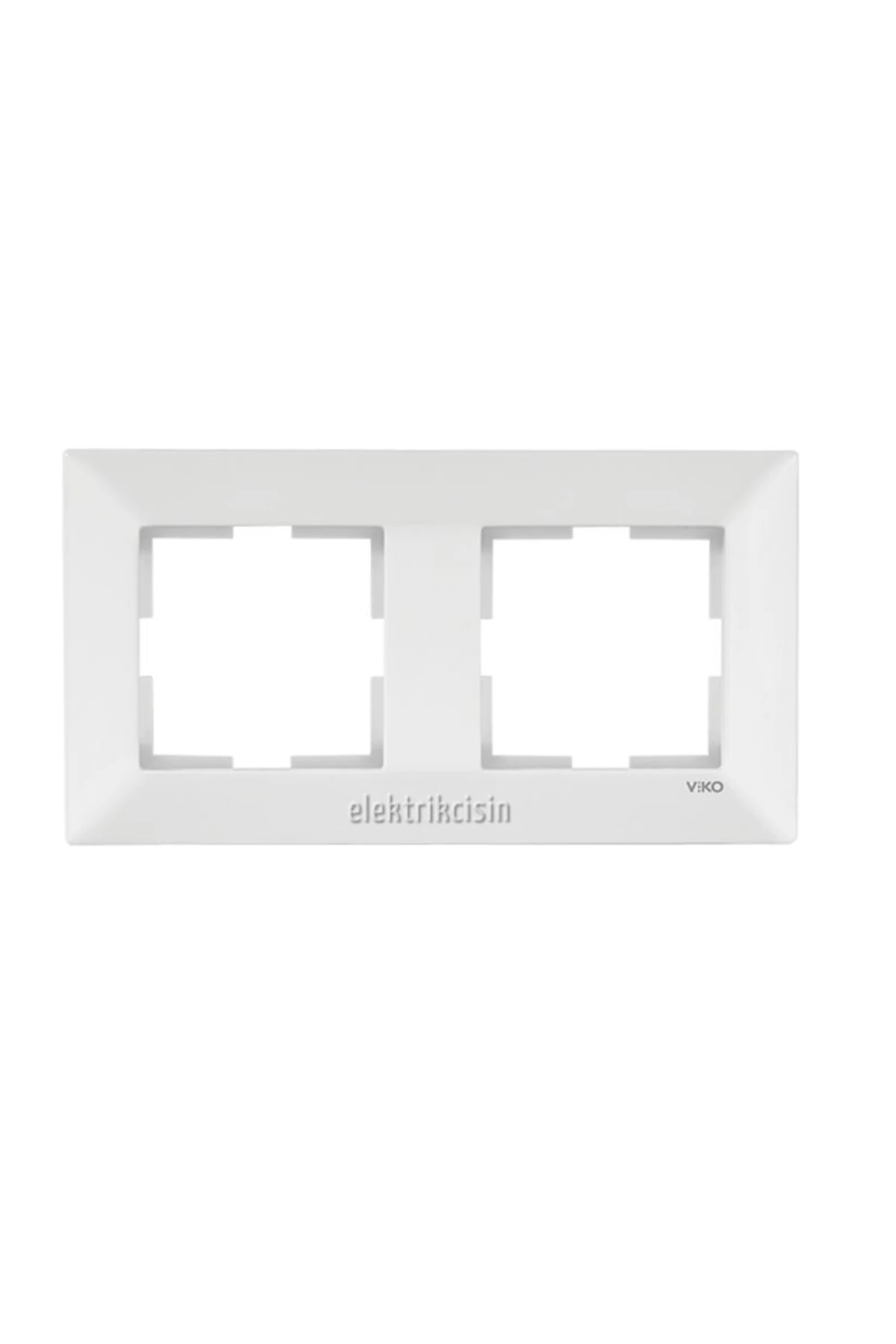 Meridian Beyaz Ikili Çerçeve - 1 Adet