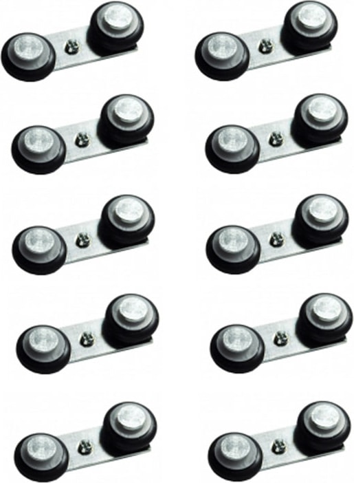 Ayrıntıshop Makro Sürme - Sürgülü Cam Balkon Üst Alüminyuma Takılan Üst Ray Teker 10 Adet