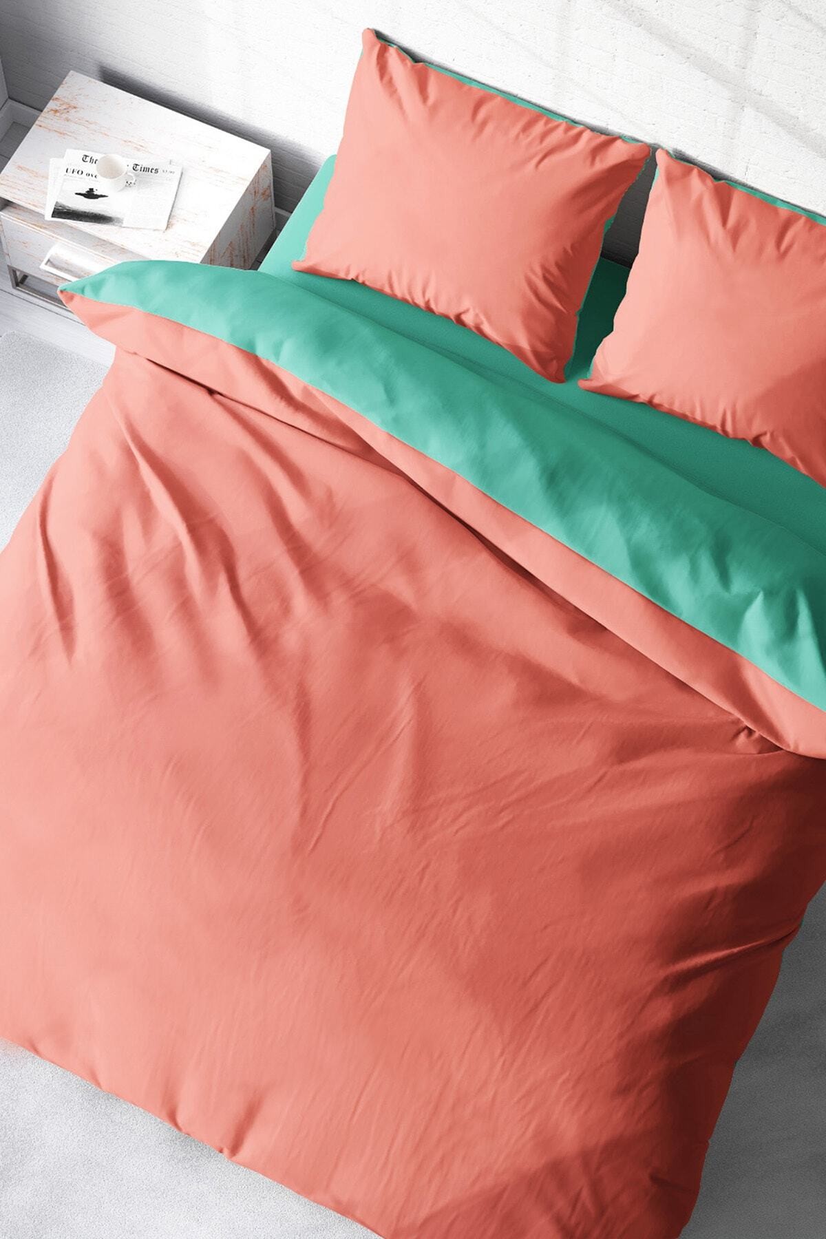Kıng Sıze Deluxe Çift Taraflı Pamuk Ranforce Çift Kişilik Nevresim Takımı 220x240cm