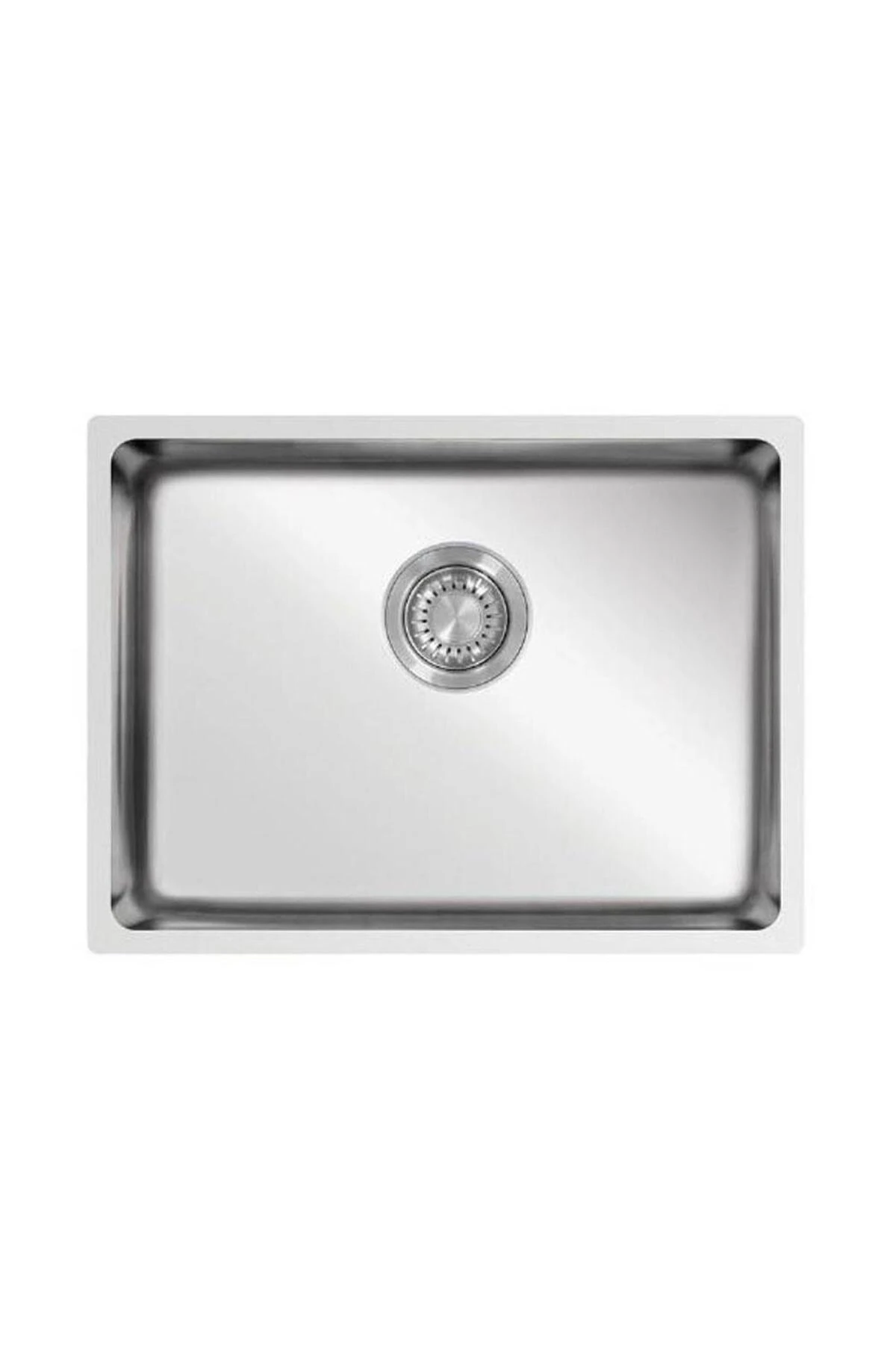 Me 550 Polisajlı 54.8x39.5 Cm Inox Paslanmaz Çelik Tezgah Altı Sifonlu Mutfak Eviyesi