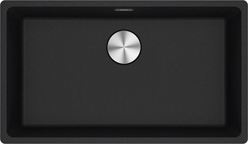 Mrg 210/110-72 Tezgah Altı/sıfır Nero Granit Eviye