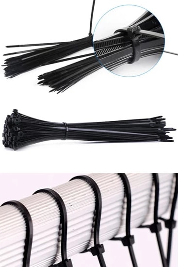 Infotools Kablo Bağı Cırt Kelepçe Siyah 2,5 x 150 mm 100'LÜ