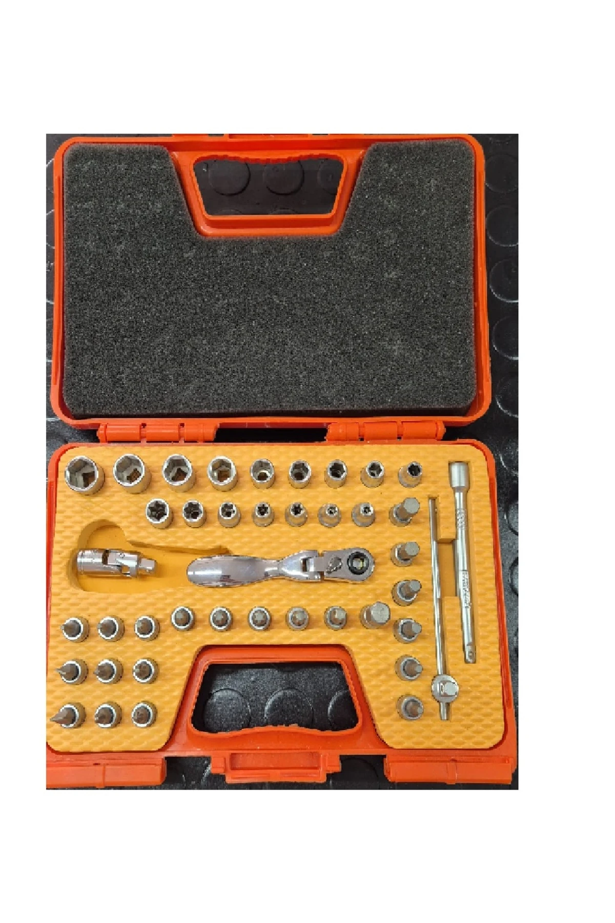 1/4 Lokma Takımı 41 Parça Mafsallı Cırcır Bits Set