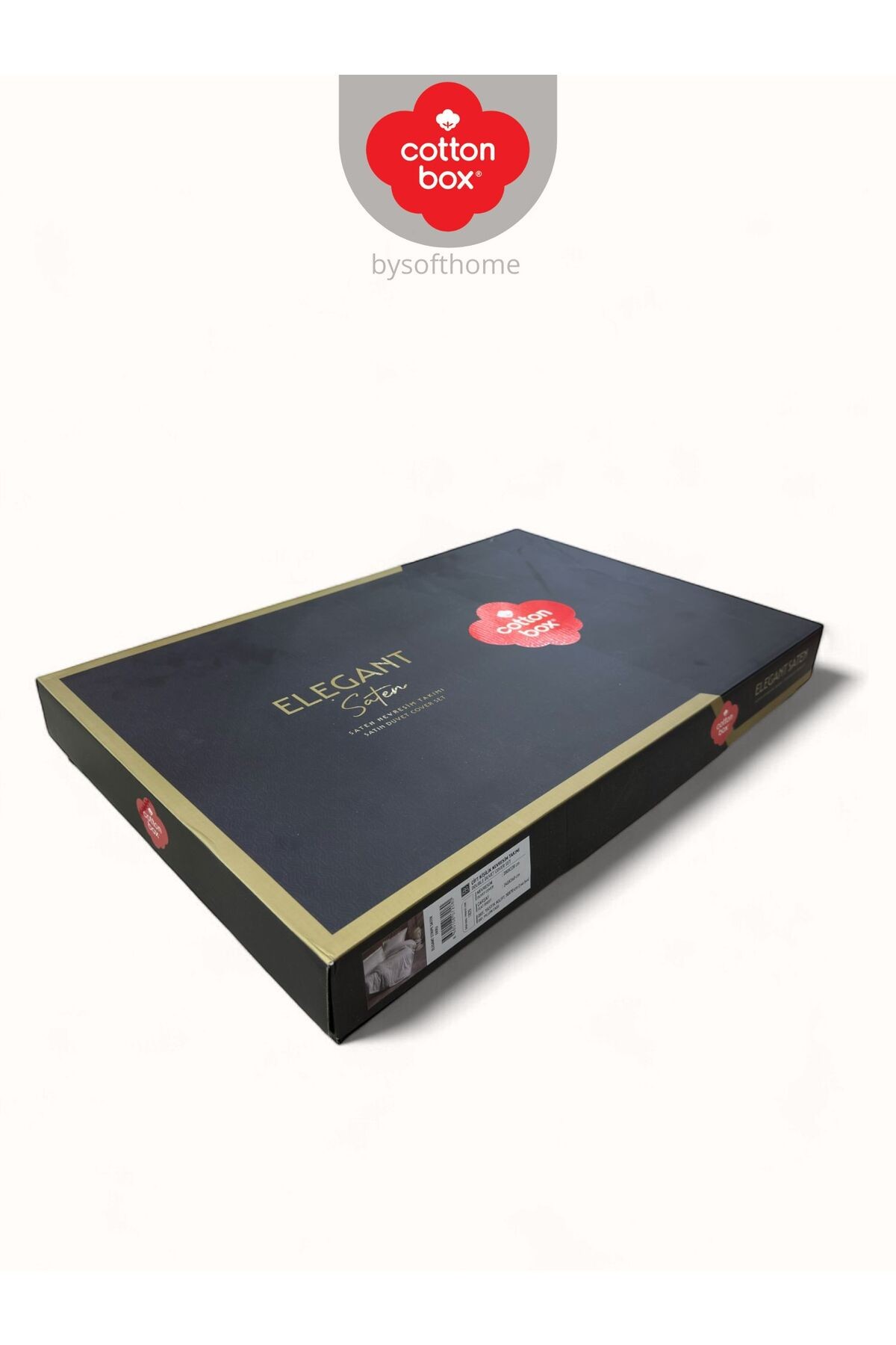 Elegant Stripe Beyaz Çift Kişilik Pamuk Saten Nevresim Takımı