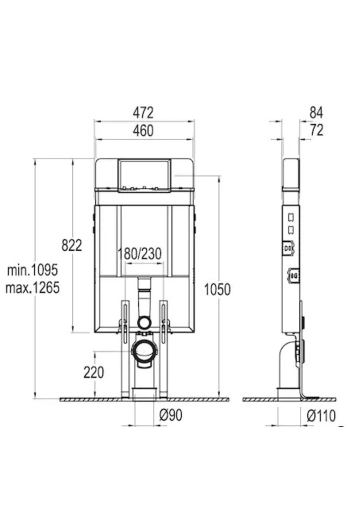 Versus Gömme Rezervuar Set