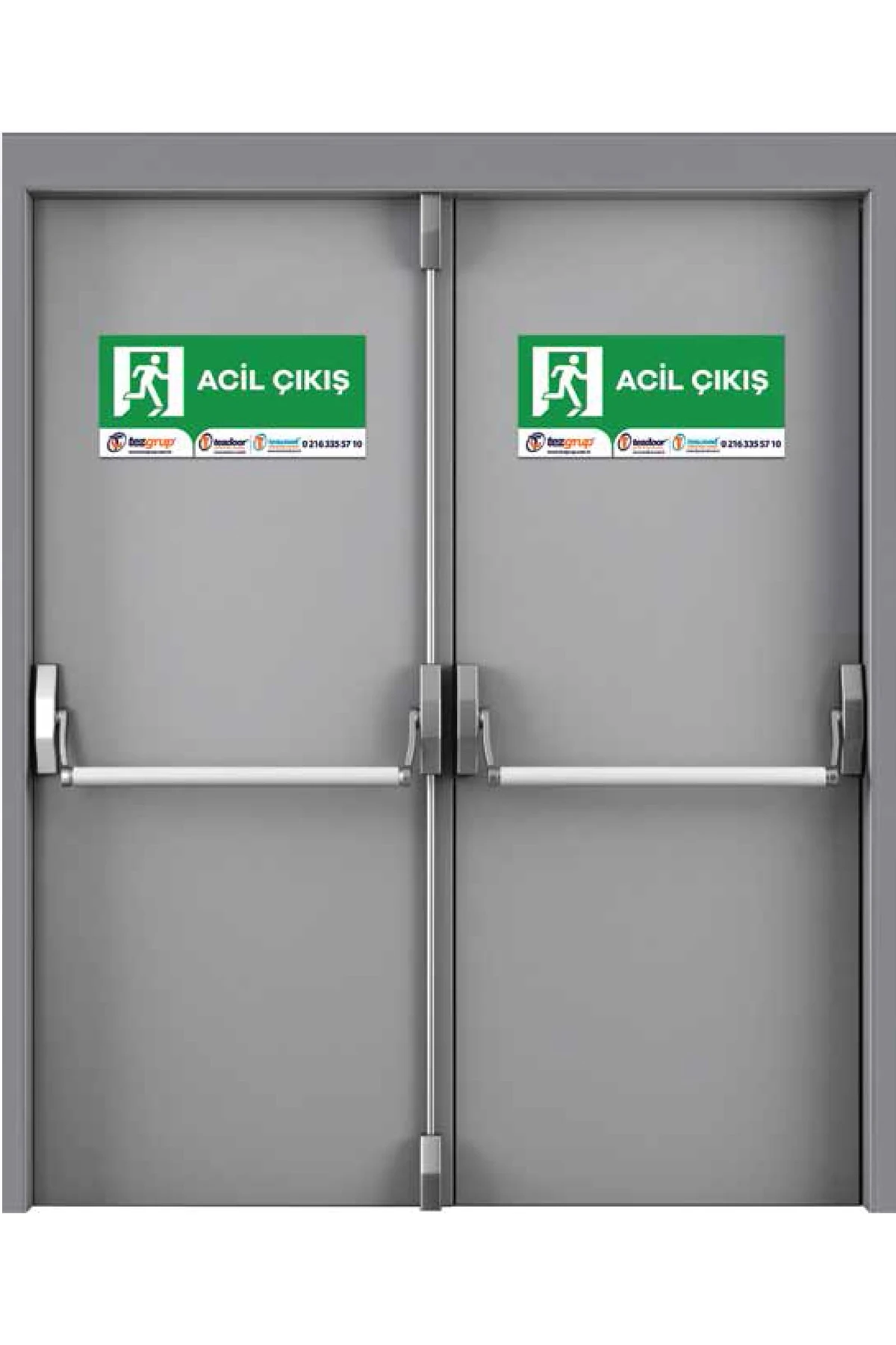 Yangın Kapısı, Acil Çıkış Kapısı, Standart Yangın Kapısı, Panikbarlı Yangın Kapısı Sağ Açılım