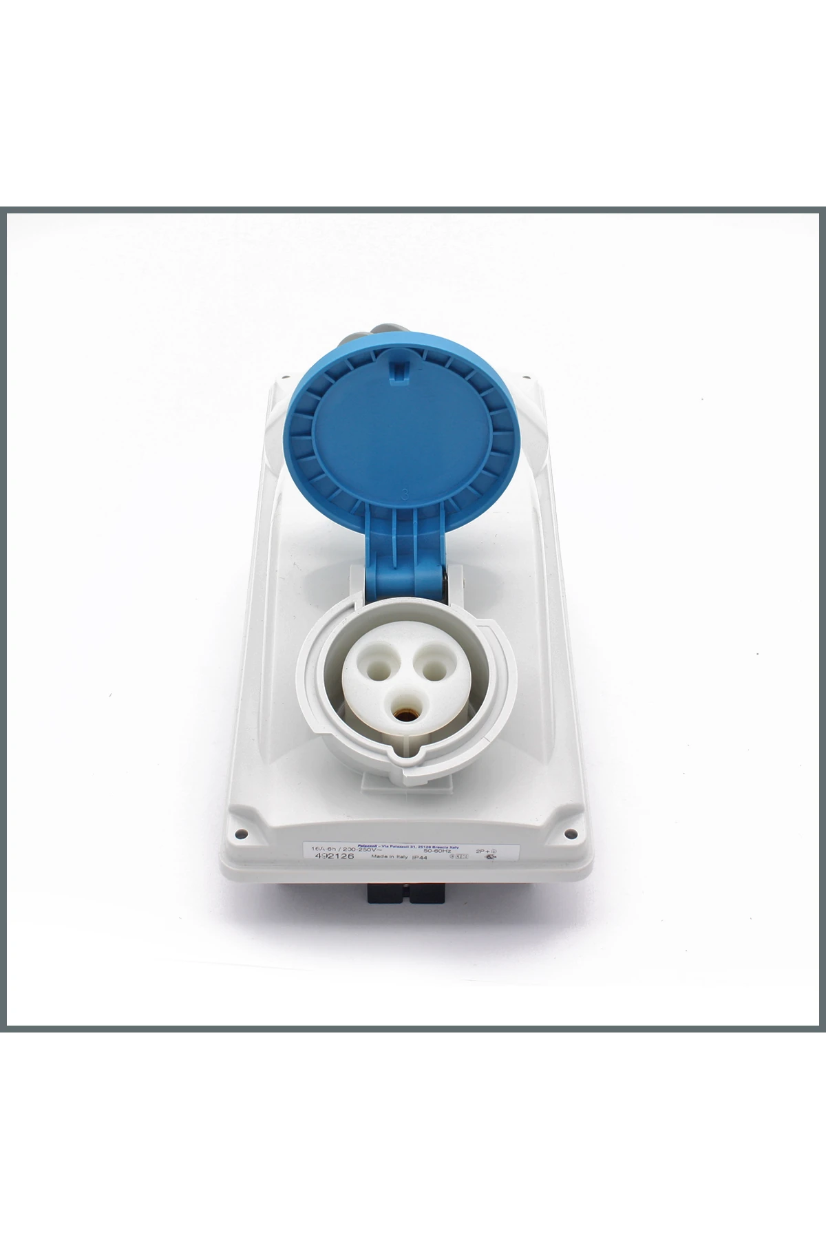 Topter Serisi Anahtarlı Priz 16a (IP44) 230v (DİKEY) 2p T H:6