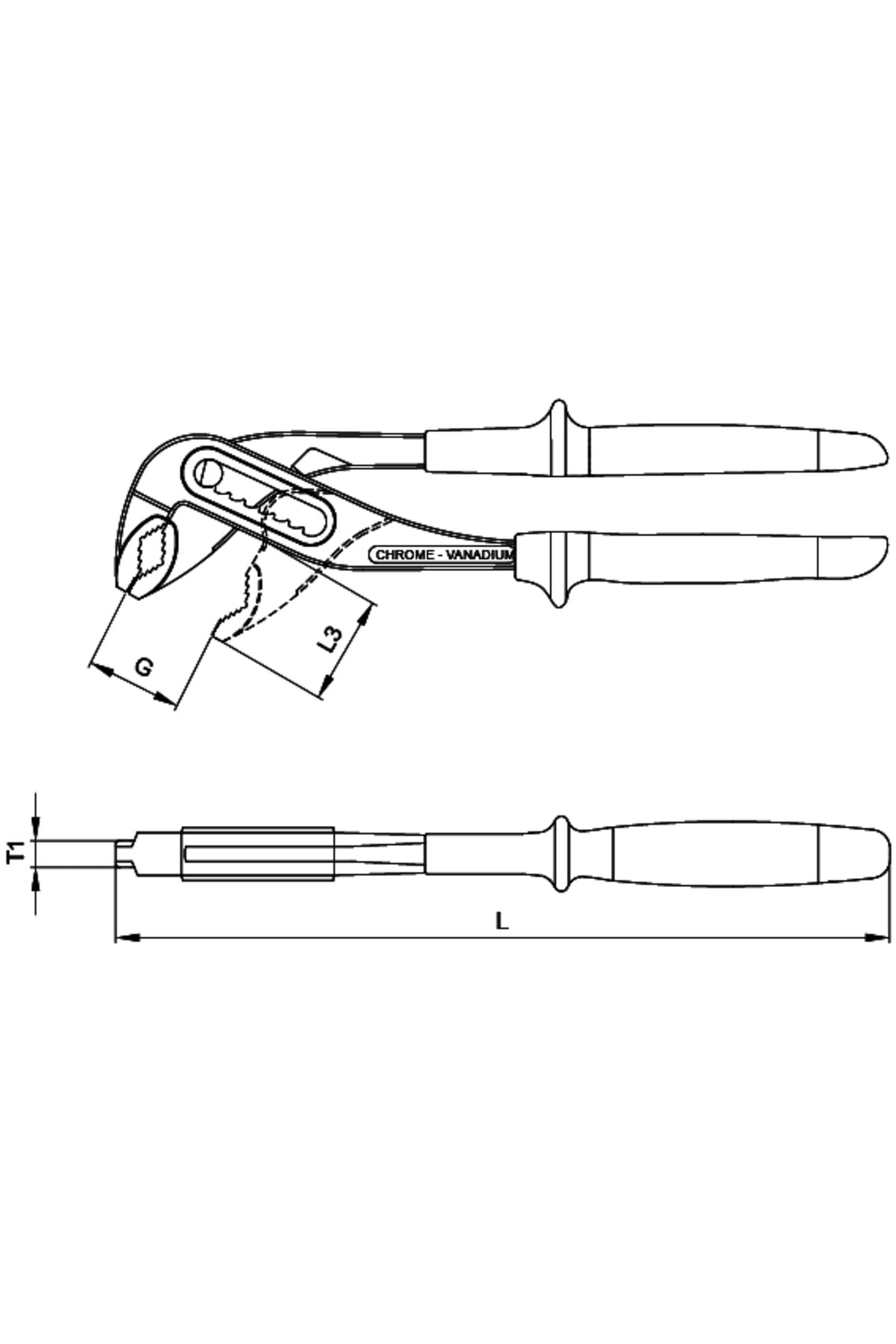 G25-58-0250 1000v Izoleli Papağan Pense 250 Mm (VDE)