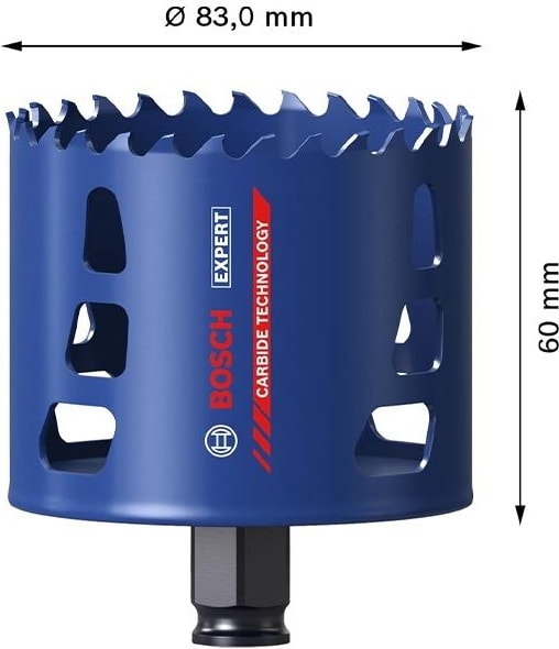 BOSCH 83 mm Expert Sert Malzemeler Için Panç 2608900438
