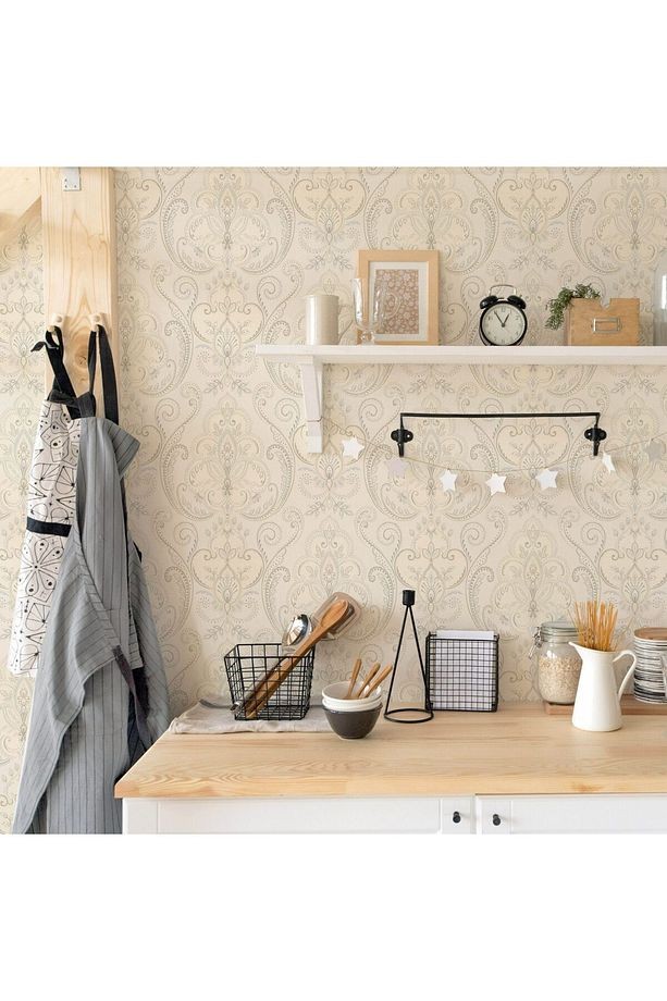 TROPICANO 9901 Renkli Damask Desenli Duvar Kağıdı 16,5m2