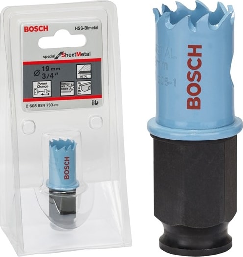 BOSCH - Saç Metal İçin Delik Açma Testeresi (Panç) - 19 Mm, 3/4"
