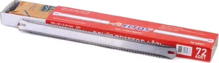 Buğz Geniş Demir Testere Ağzı Çift Taraflı 300 mm - 12 Adet