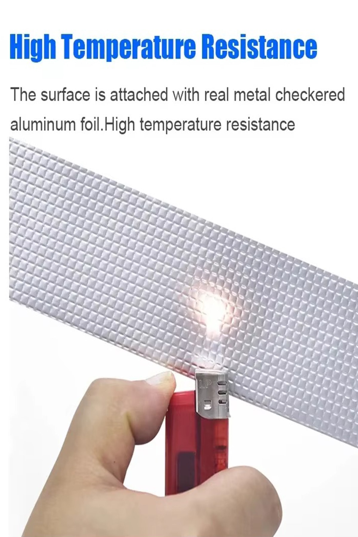 OZKUVVET Isıya Dayanıklı Su Geçirmez Çatı Boru Duvar Çatlak Onarıcı Yapışkan Çamur Bant Folyo (5 Mt x 5 Cm)