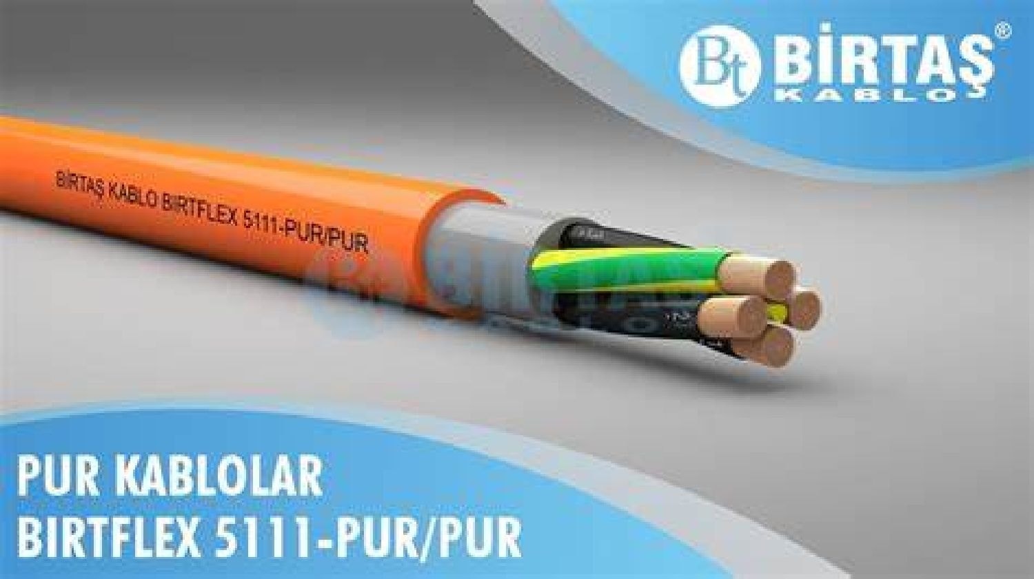 EF5111-PUR-2X1.5 ,kesit 1.5mm² 2-Damar/çok Telli Standart Hareketli Pur Kablo
