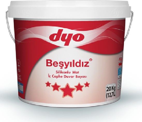 Beşyıldız Silikonlu Mat Iç Cephe Duvar Boyası 0721 Tropik 3.5 kg