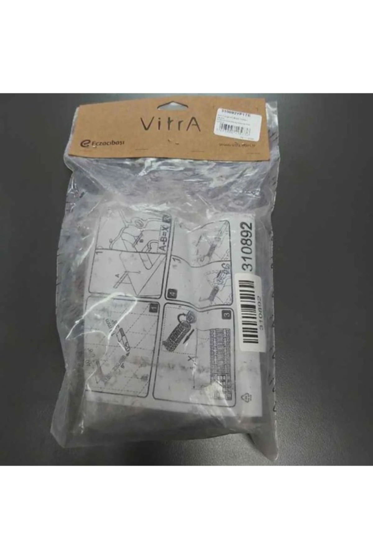 Asma Klozet Montaj Seti Gri Dilimli