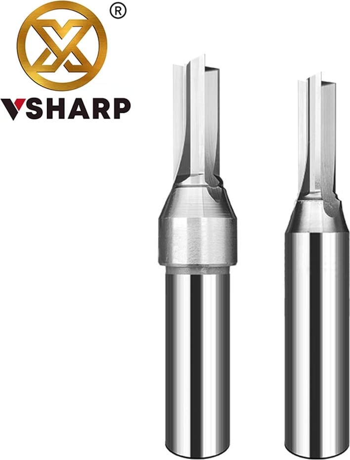 12.7X7X20 Vsharp 3 Flüt Çok Fonksiyonlu Tct Düz Bit 12.7mm Hızlı Planya Kesme Karbür Alaşım Ağaç Işleme Yönlendirici Bit Ahşap Mdf (Yurt Dışından)