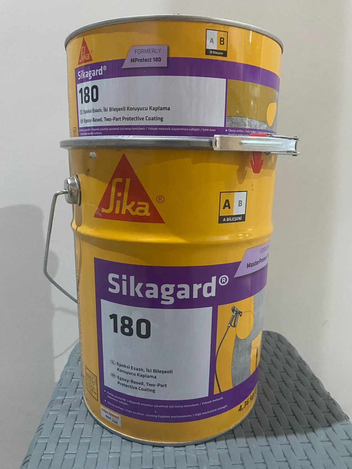 gard 180 (Masterprotect 180) Epoksi Esaslı, Iki Bileşenli Koruyucu Kaplama 5kg (4,36+0,64)
