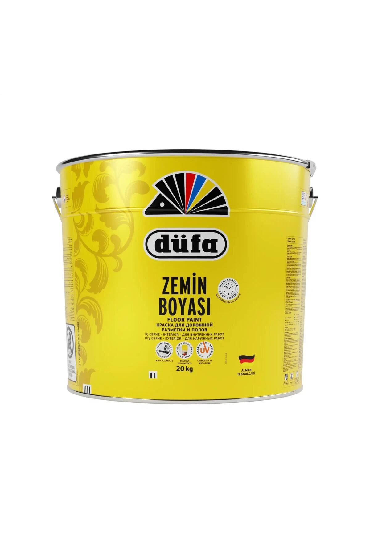 Zemin Boyası 1028 Portakal 20 Kg