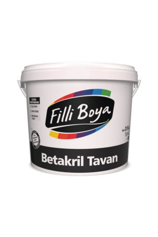 Yüksek Örtücülüğe Sahip Beyaz Betakril Tavan 17.5 Kg
