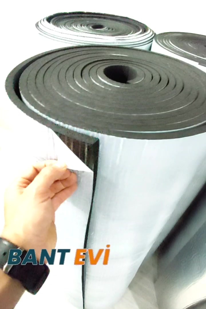 Araç Oto Ses Isı Yalıtım 10cmx5m 6mm Yapışkanlı Kauçuk Izolasyon Malzemesi