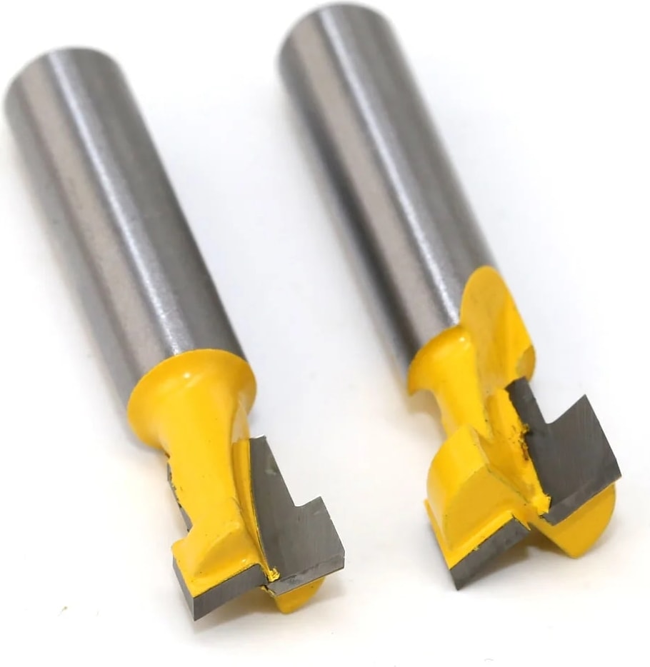 6mm Shank 1/2pc 8mm 6mm 1/4 "shank T-Yuvası Anahtar Deliği Kesici Ahşap Yönlendirici Bit Karbür Kesici Ahşap Altıgen Cıvata T-Track Planya Freze Kesiciler (Yurt Dışından)