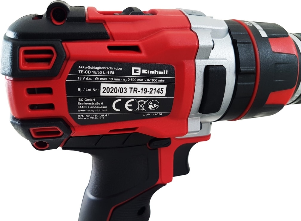EİNHELL Te-Cd 18/50 Li-I Bl Kömürsüz Darbeli Matkap - 18V 3 Ah Çift Akülü Set