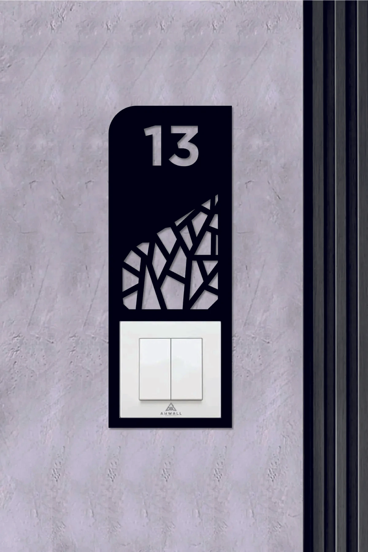 Dekoratif Daire Kapı Numarası Zil Priz Çerçeveleri Numaratör(İstenilen farklı numaraları belirtiniz)