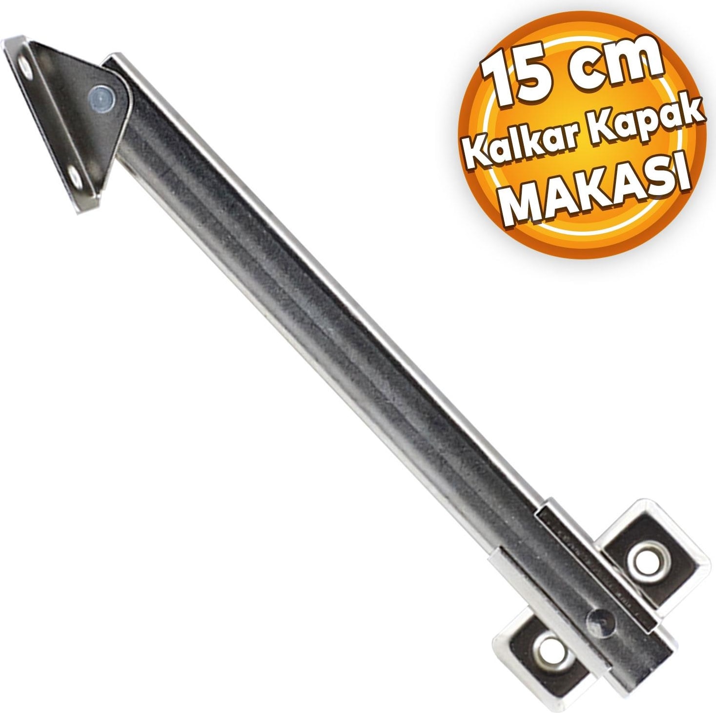 Kalkar Kapak Makası Dolap Çekmece Metal 15 cm Sessiz Açma Kapama Amortisör Piston